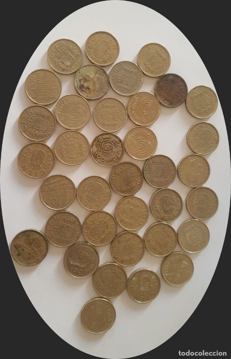 Monedas Juan Carlos I: LOTE 36 MONEDAS 100 PESETAS JUAN CARLOS I - DIFERENTES A&Ntilde;OS 1982-2001 - ESPA&Ntilde;A