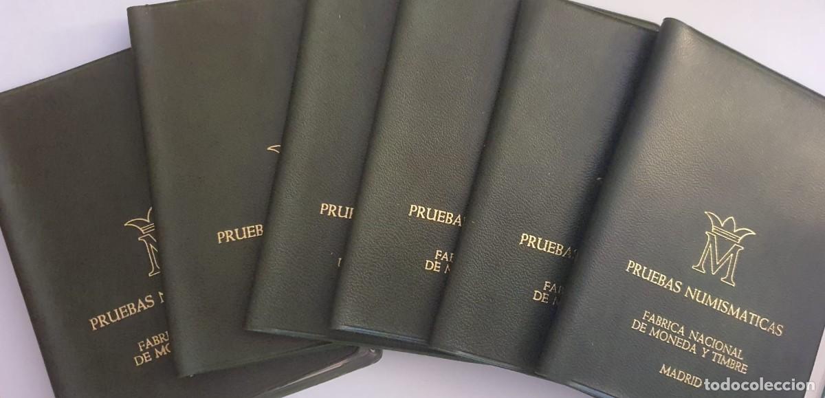 Monedas Juan Carlos I: LOTE 6 CARTERAS FNMT PRUEBAS NUMISM&Aacute;TICAS ESPA&Ntilde;OLAS