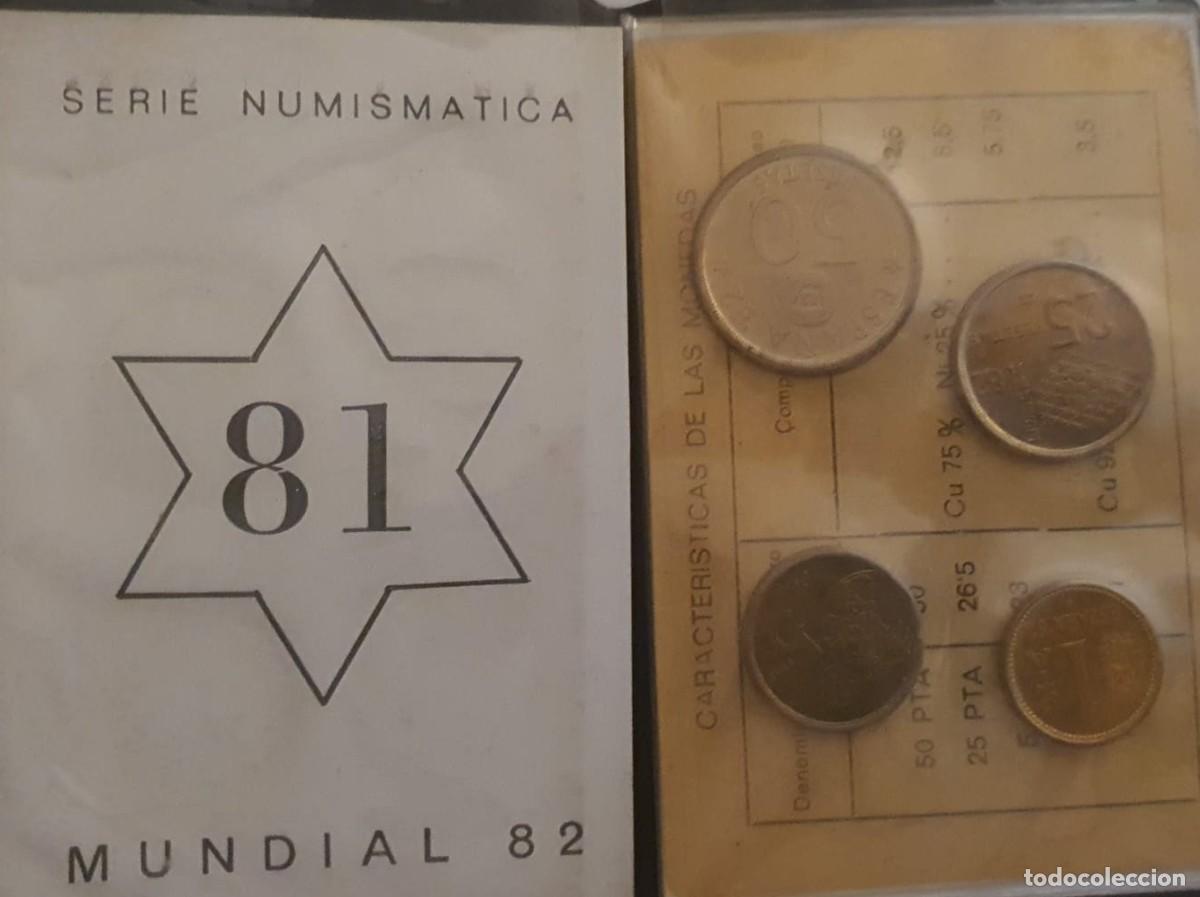 Monedas Juan Carlos I: CARTERA SERIE NUMISM&Aacute;TICA ESPA&Ntilde;A MUNDIAL 82 COMPLETA - 4 MONEDAS -FNMT