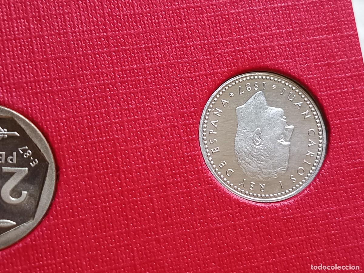 Monedas Juan Carlos I: Cartera de monedas E87 proof - Foto 5