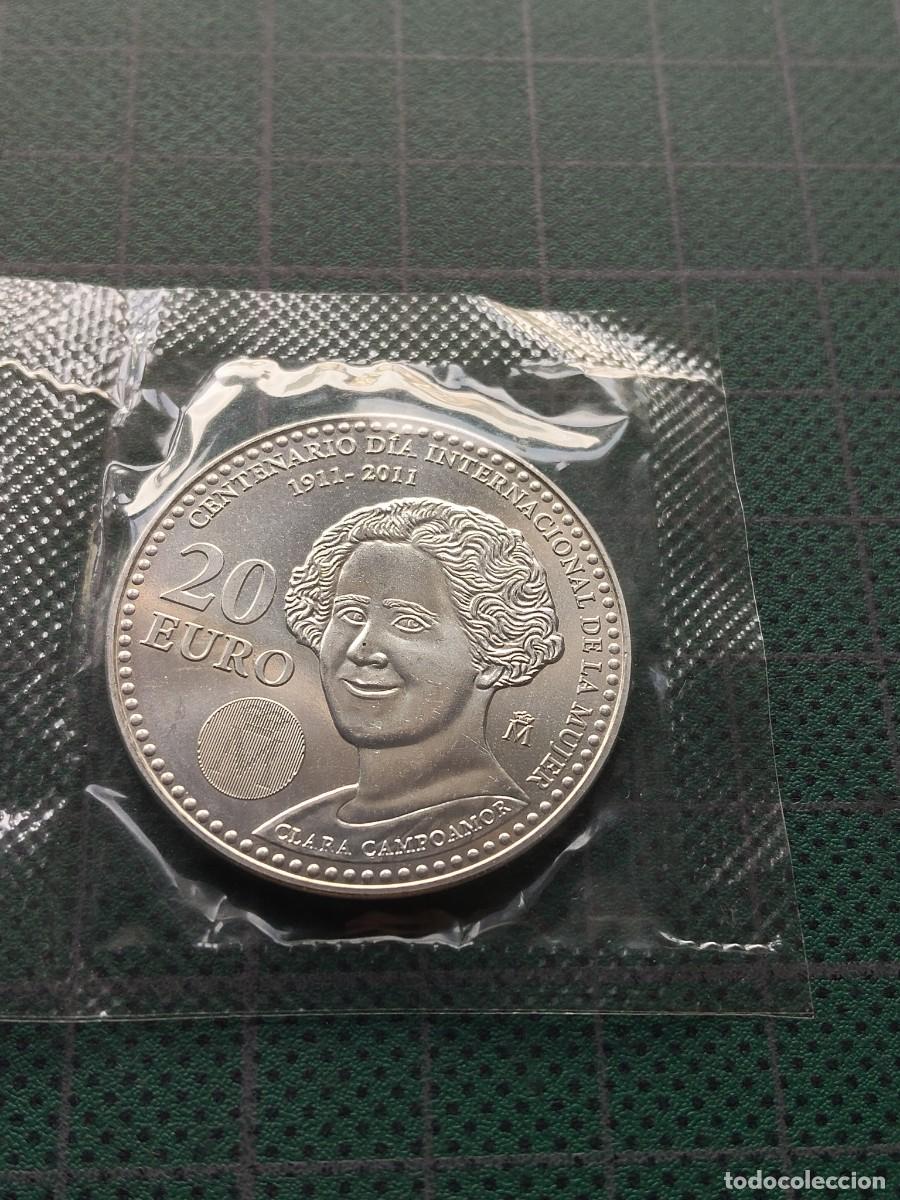 Monedas Juan Carlos I: JUAN CARLOS I: 20 EUROS 2011 - CENTENARIO DIA INTERNANCIONAL DE LA MUJER