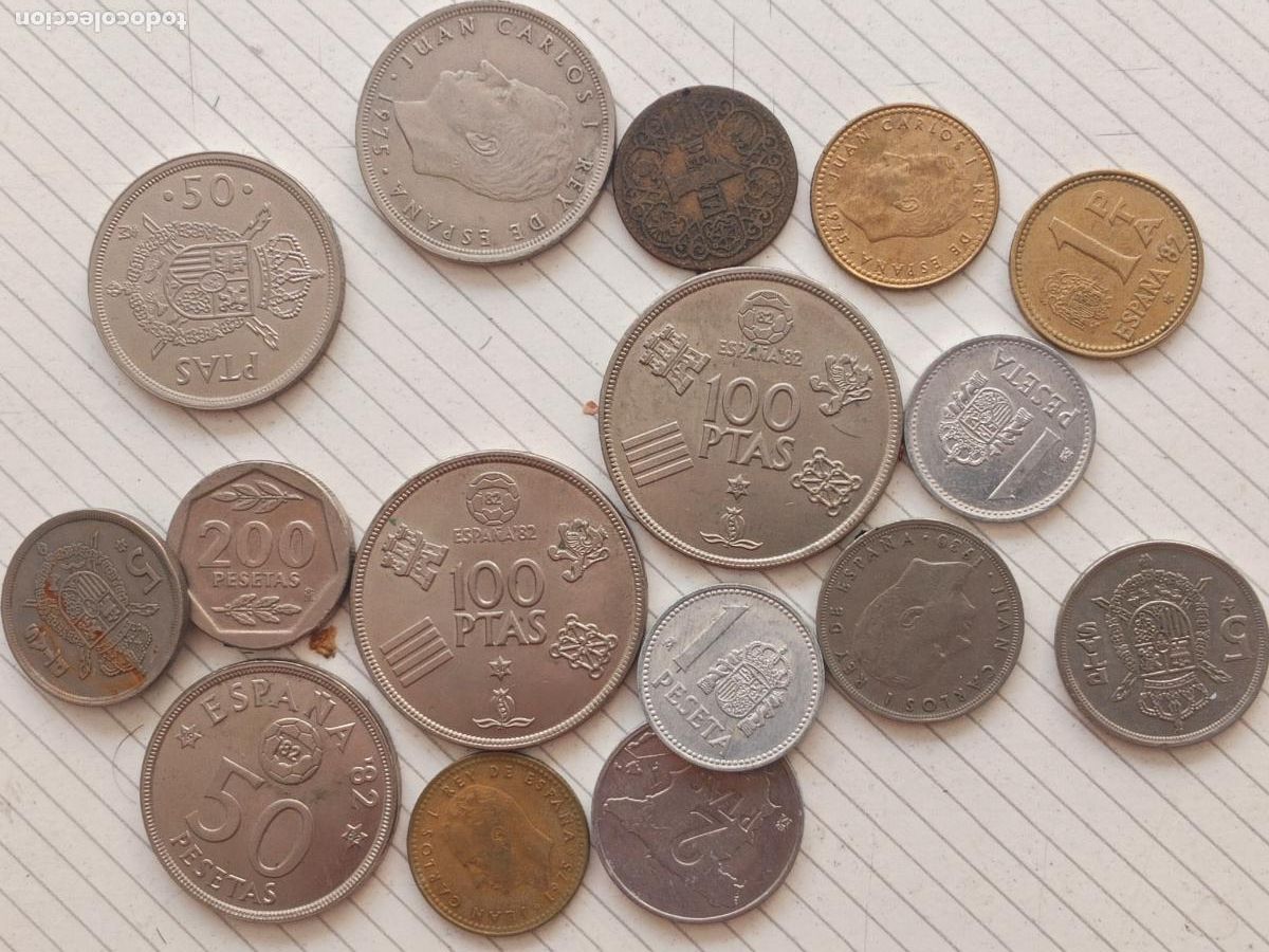 Monedas Juan Carlos I: Lote de monedas de Juan Carlos I