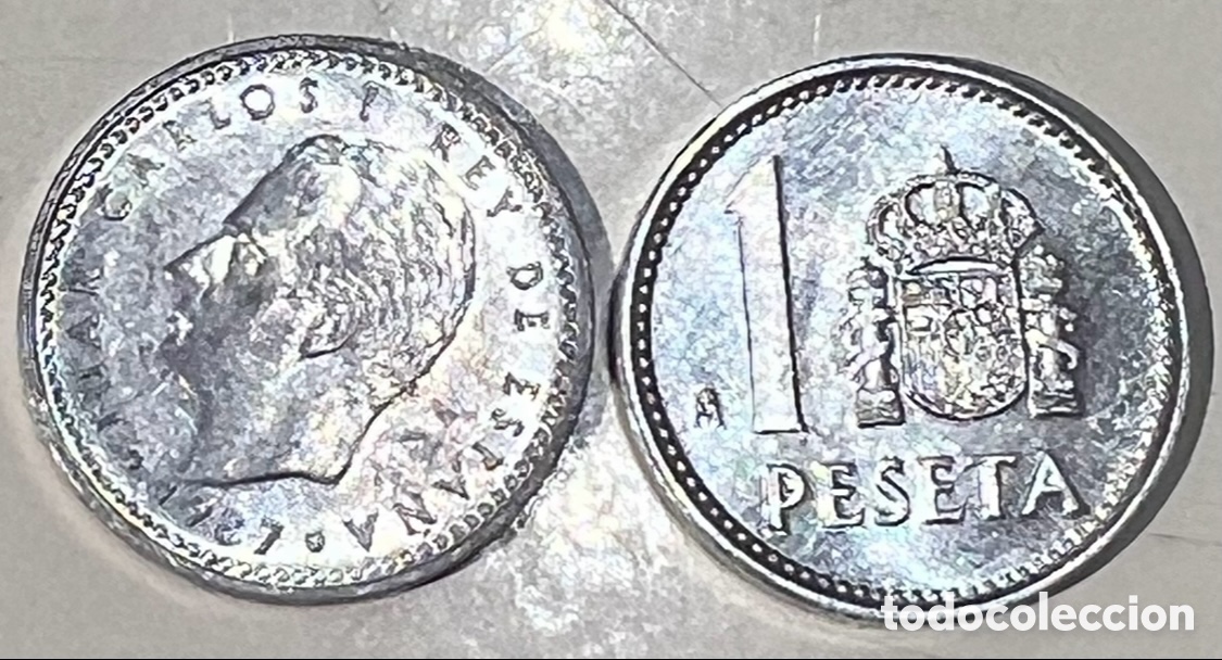 Moedas Juan Carlos I: Moneda. Espa&ntilde;a. Juan Carlos I. 1 Peseta. 1987.