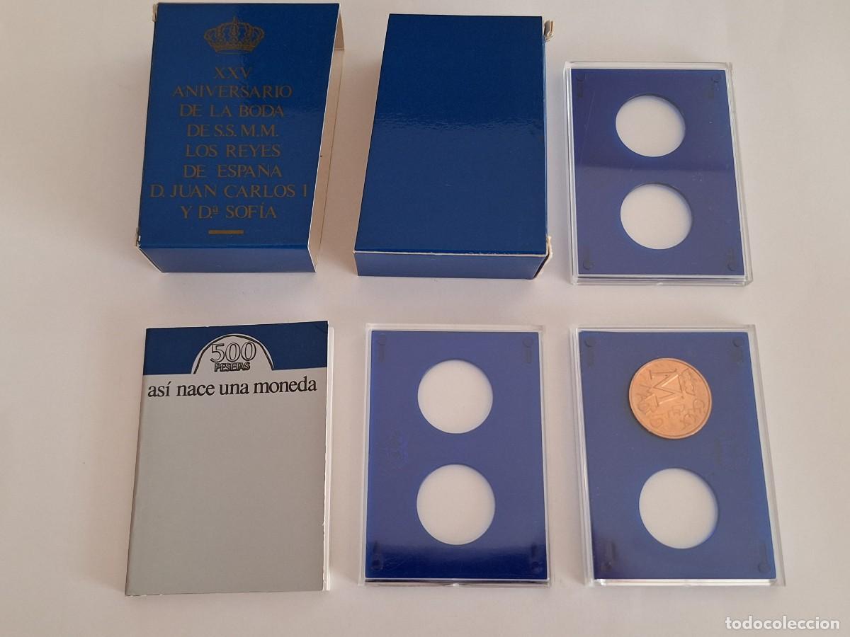 Monedas Juan Carlos I: CAJA ESTUCHE PRUEBAS FABRICA NACIONAL MONEDA TIMBRE LIBRO ASI NACE UNA MONEDA RV