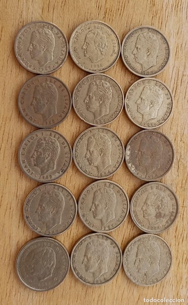 Monedas Juan Carlos I: Lote de 15 Monedas de 100 Pesetas Juan Carlos I (A&ntilde;os 80-90 + Conmemorativa Mezquita de C&oacute;rdoba)