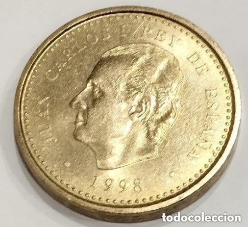 Monete Juan Carlos I: MONEDA DE 100 PESETAS JUAN CARLOS I A&Ntilde;O 1998 SIN CIRCULAR FLOR DE LIS REVERSO