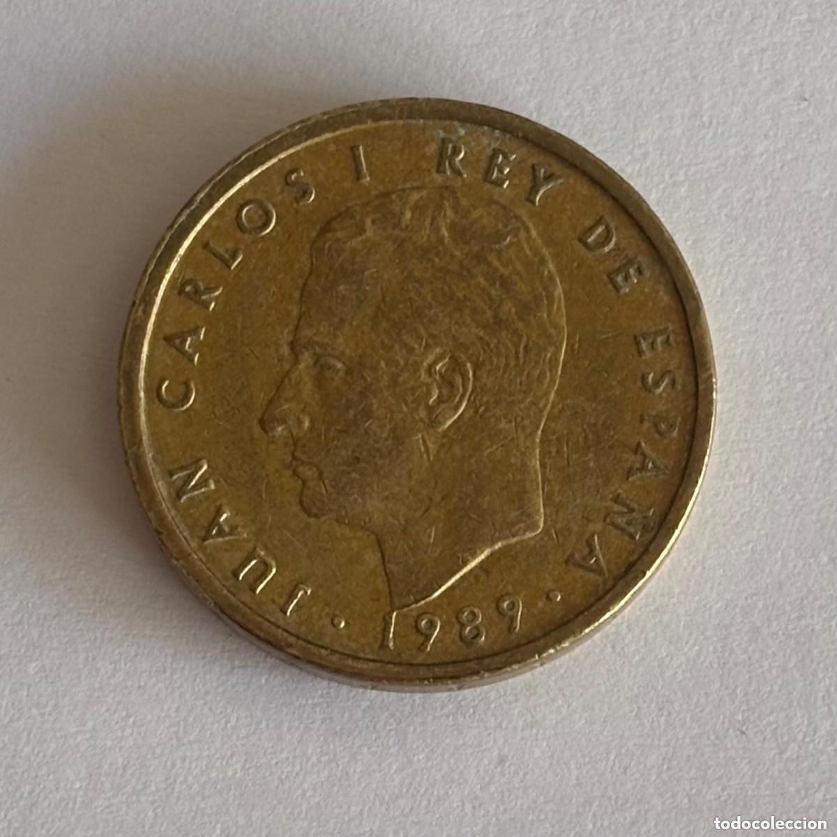 M&uuml;nzen unter Juan Carlos I: MONEDA DE 100 PESETAS JUAN CARLOS I A&Ntilde;O 1989 (FOTO) FLOR DE LIS REVERSO