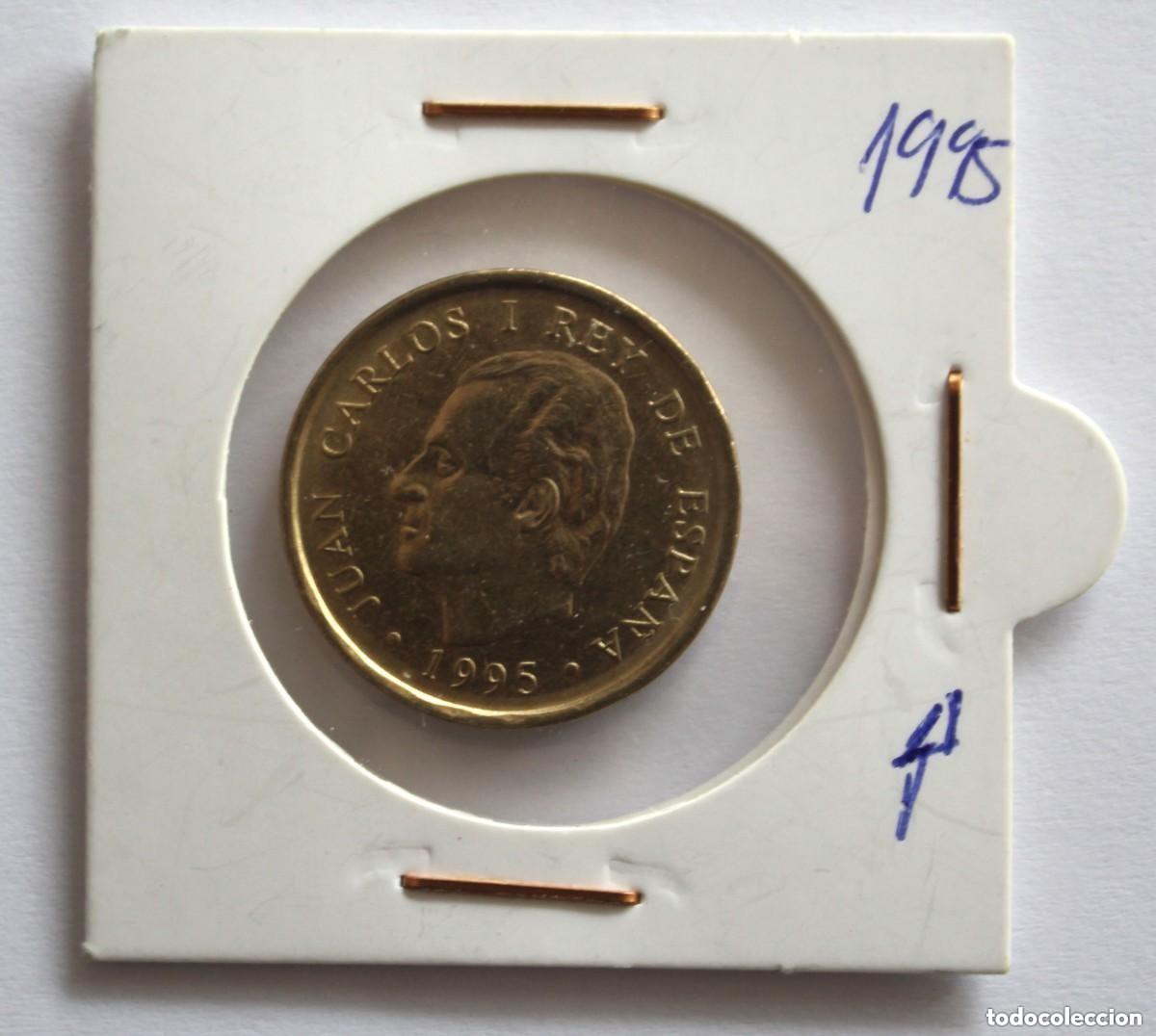 M&uuml;nzen unter Juan Carlos I: MONEDA DE 100 PESETAS JUAN CARLOS I 1995 SIN CIRCULAR FLOR DE LIS REVERSO