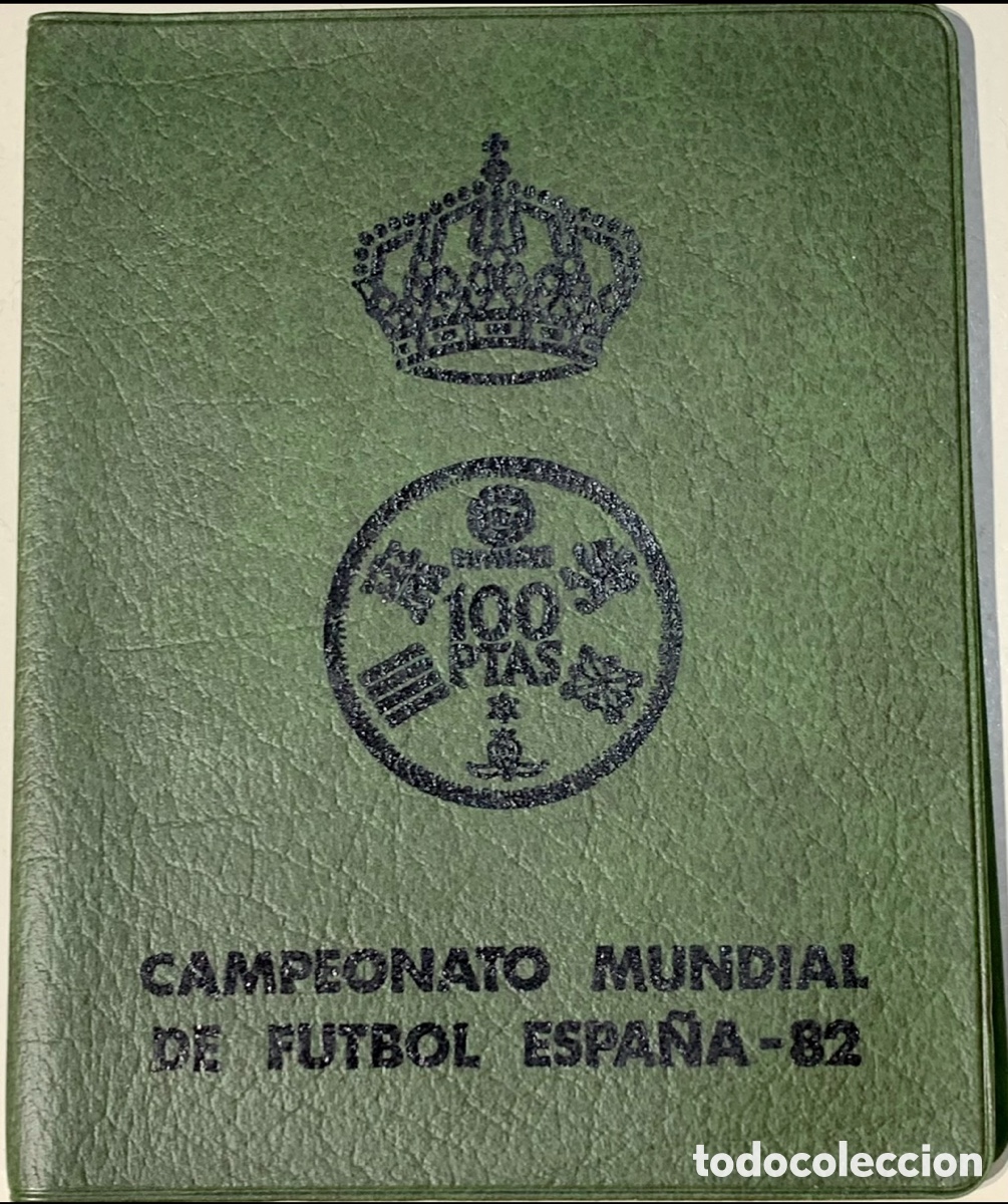 Monedas Juan Carlos I: Monedas. Cartera Pruebas Numismaticas. 1980. Campeonato Mundial de F&uacute;tbol Espa&ntilde;a-82.