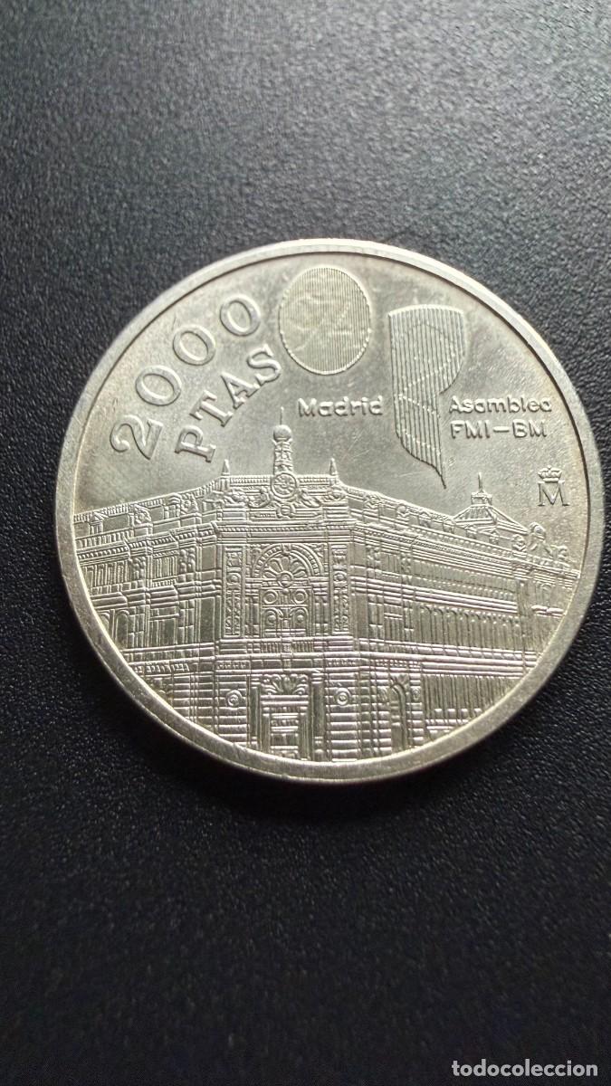 Monedas Juan Carlos I: Moneda de Espa&ntilde;a - 2000 Pesetas 1994 - Asamblea FMI y Banco Mundial - Plata .925