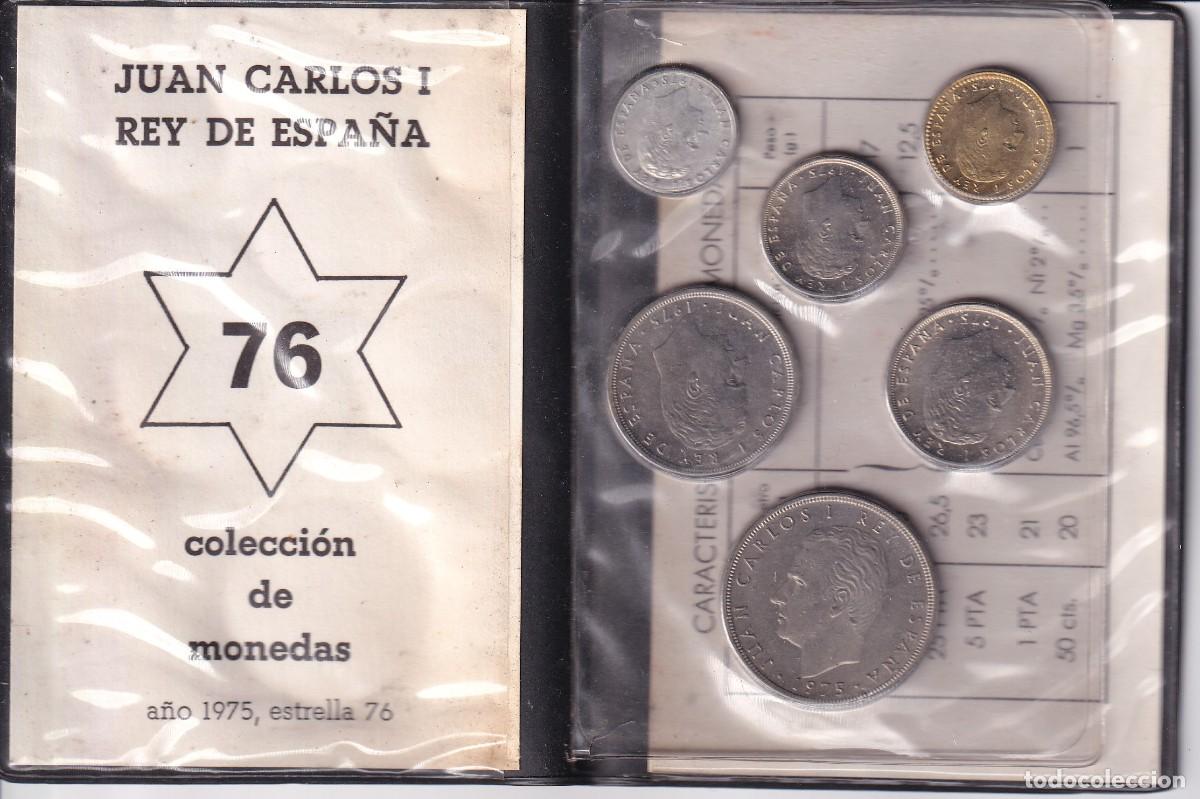 Moedas Juan Carlos I: 1976 CARTERA - PRUEBAS NUMISM&Aacute;TICAS - FABRICA NACIONAL DE MONEDA Y TIMBRE (JUAN CARLOS I)