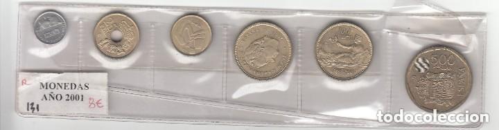 M&uuml;nzen unter Juan Carlos I: CRC0131 SERIE MONEDAS A&Ntilde;O ESPA&Ntilde;A 2001 6 VALORES SIN CIRCULAR