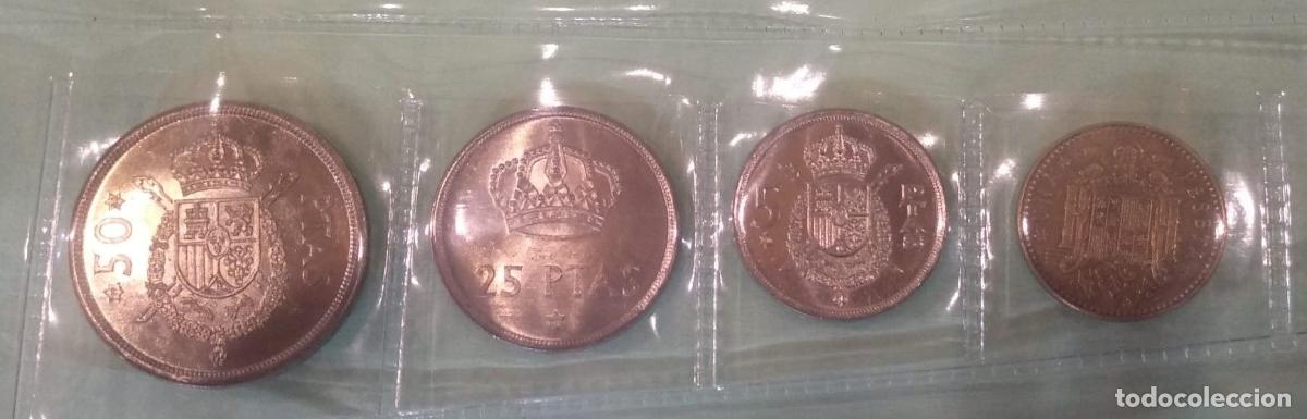 Monete Juan Carlos I: C1975 SERIE DE 4 MONEDAS ESPA&Ntilde;A 25 PESETAS 1975 ESTRELLA 80