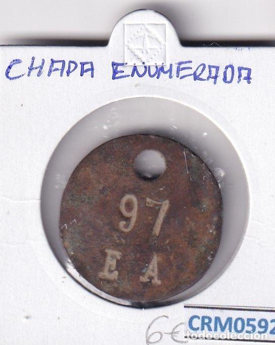 M&uuml;nzen unter Juan Carlos I: CRM0592 CHAPA ENUMERADA 97 EA