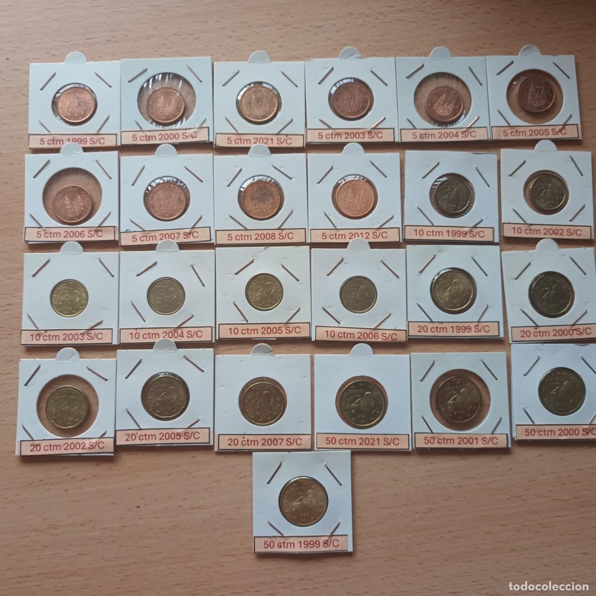 Monete Juan Carlos I: Monedas Juan Carlos I Euros S/C Lote M-16B