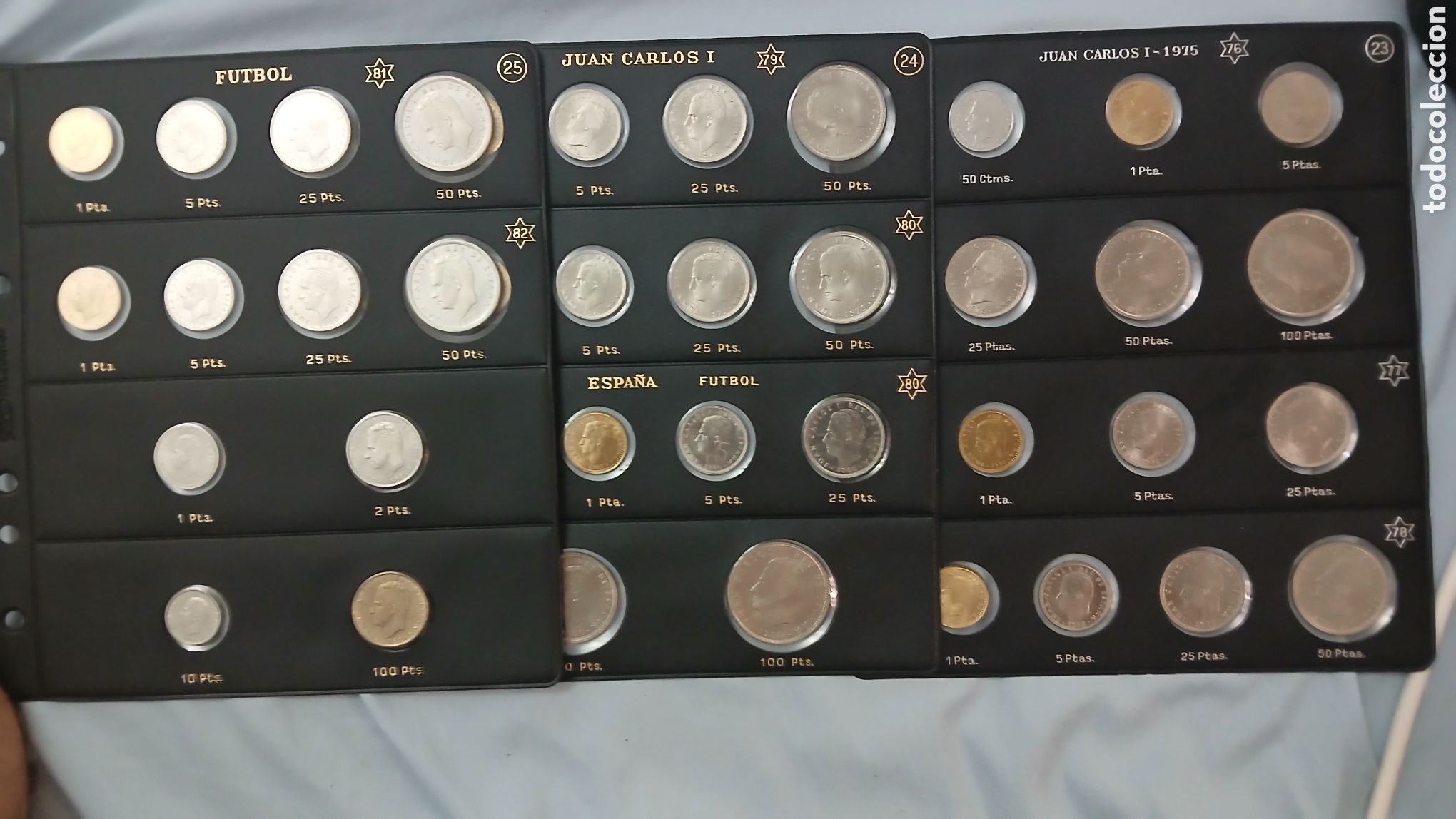 Monete Juan Carlos I: COLECCI&Oacute;N DE TODAS LAS MONEDAS A&Ntilde;OS 1976-1977-1978-1979-1980-1981 Y 1982 S/C