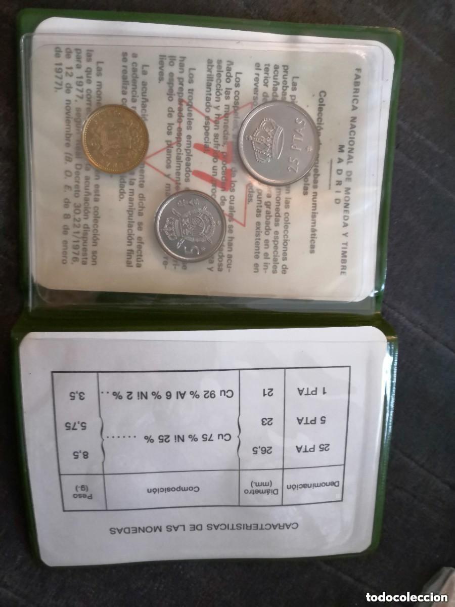 Monete Juan Carlos I: CARTERAS DE PRUEBAS NUMISMATICAS DEL A&Ntilde;O 1977