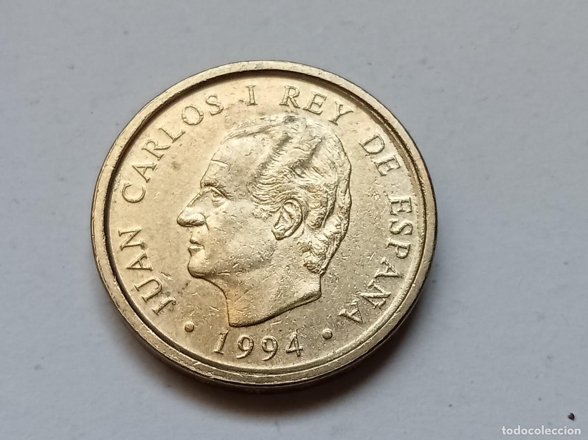 Monedas Juan Carlos I: JUAN CARLOS I 100 PESETAS 1994 LIS HACIA EL ANVERSO MBC+
