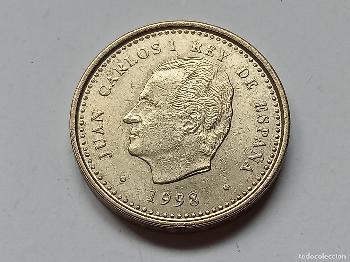 Monedas Juan Carlos I: JUAN CARLOS I 100 PESETAS 1998 LIS HACIA EL ANVERSO EBC+