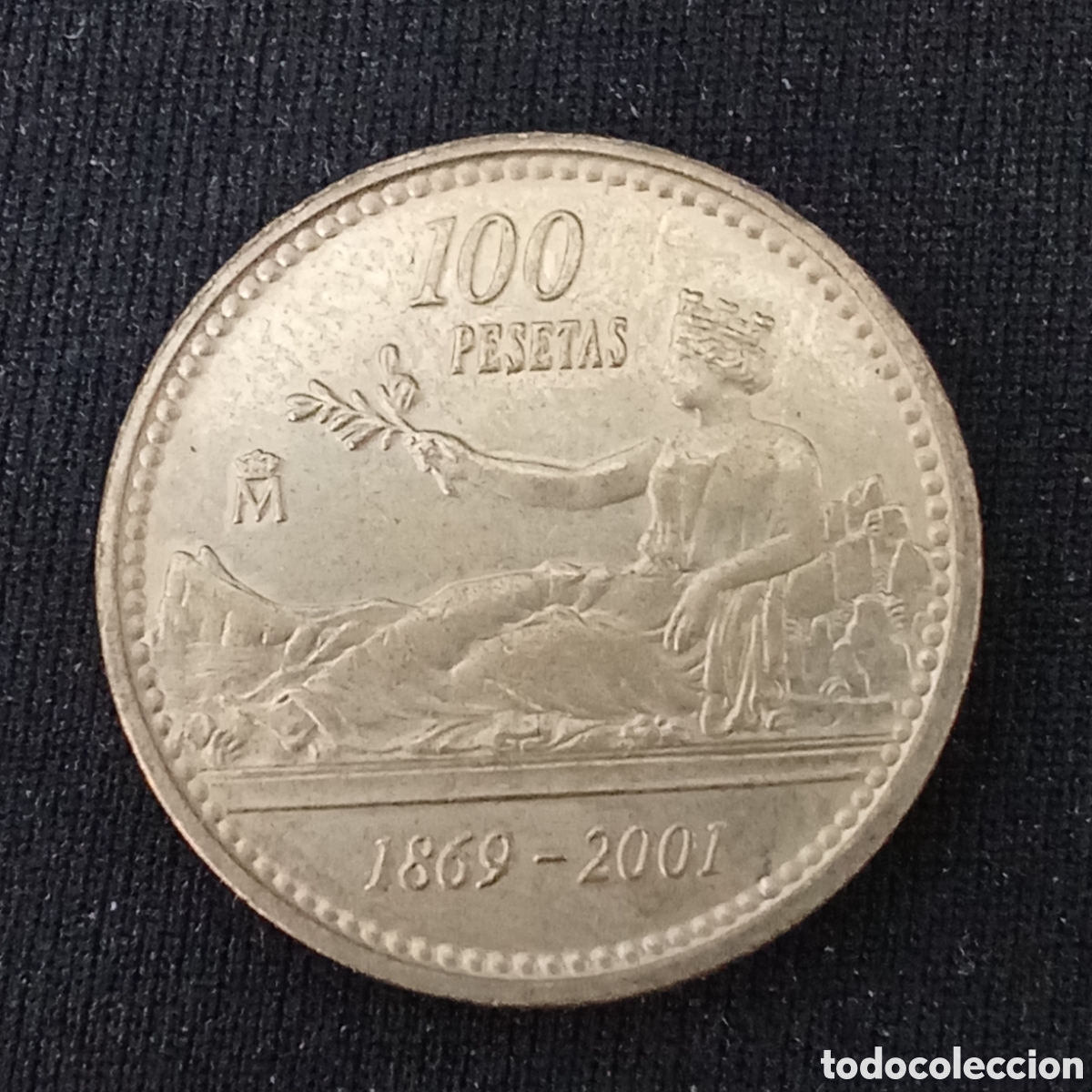 Monedas Juan Carlos I: Espa&ntilde;a 100 pesetas a&ntilde;o 2001