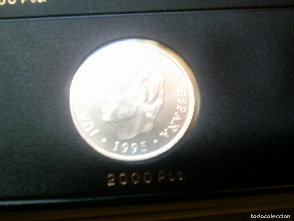 Monedas Juan Carlos I: 2000 PESETAS PLATA 1995 . PRESIDENCIA CONSEJO U.E.