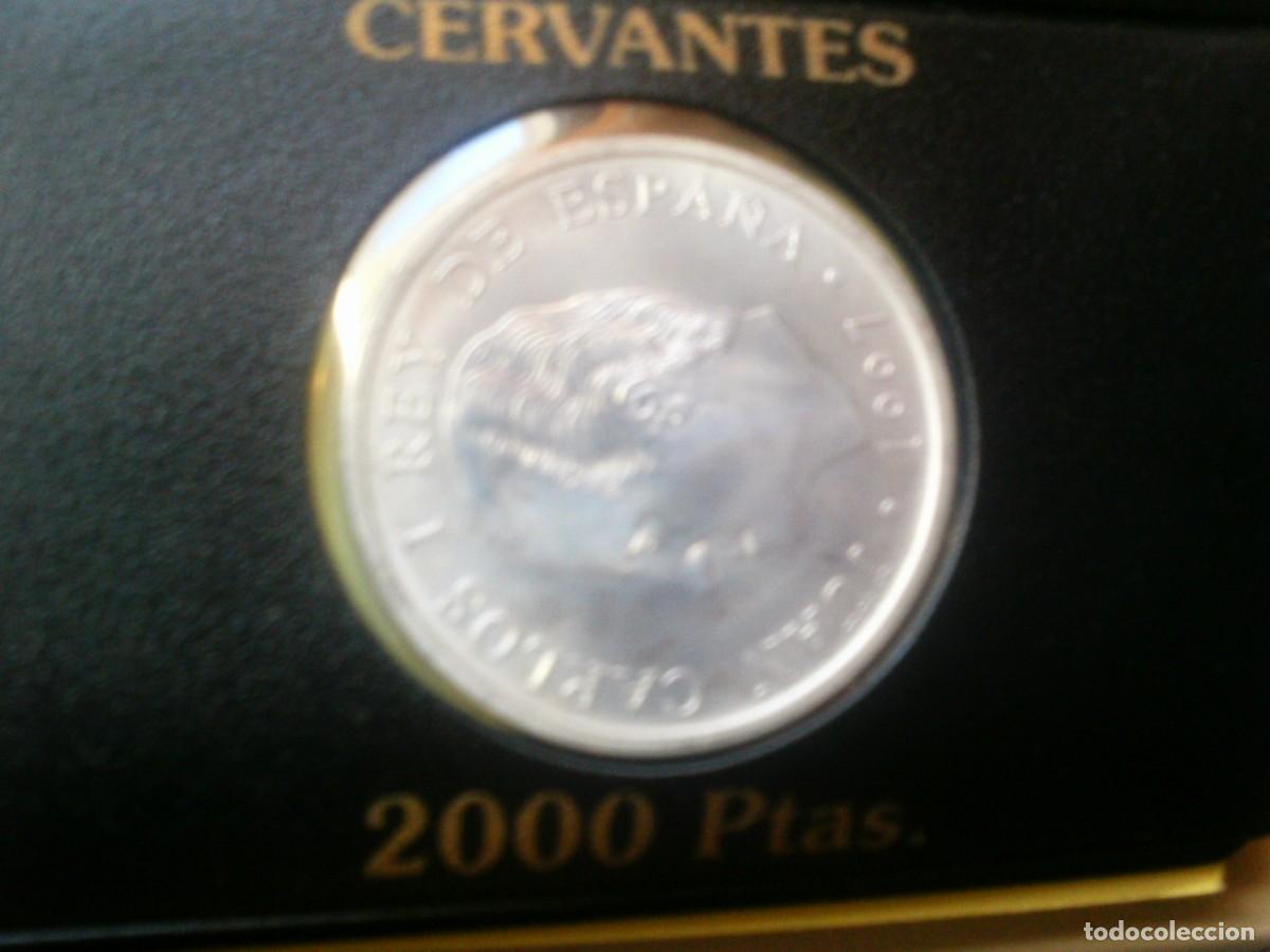 Monedas Juan Carlos I: 2000 PESETAS PLATA 1997 . Don Quijote y Sancho Panza