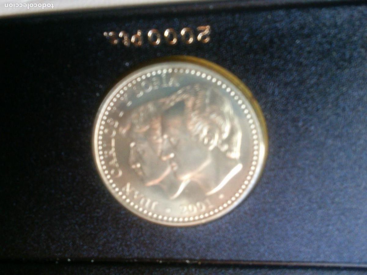 Monedas Juan Carlos I: 2000 PESETAS PLATA . A&Ntilde;O 2001. ULTIMA EMISION DE LA PESETA