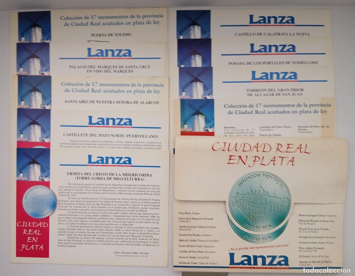 Monedas Juan Carlos I: (1) ESTUCHE DE CIUDAD REAL EN PLATA CON FOTOS DE TODOS SUS MONUMENTOS
