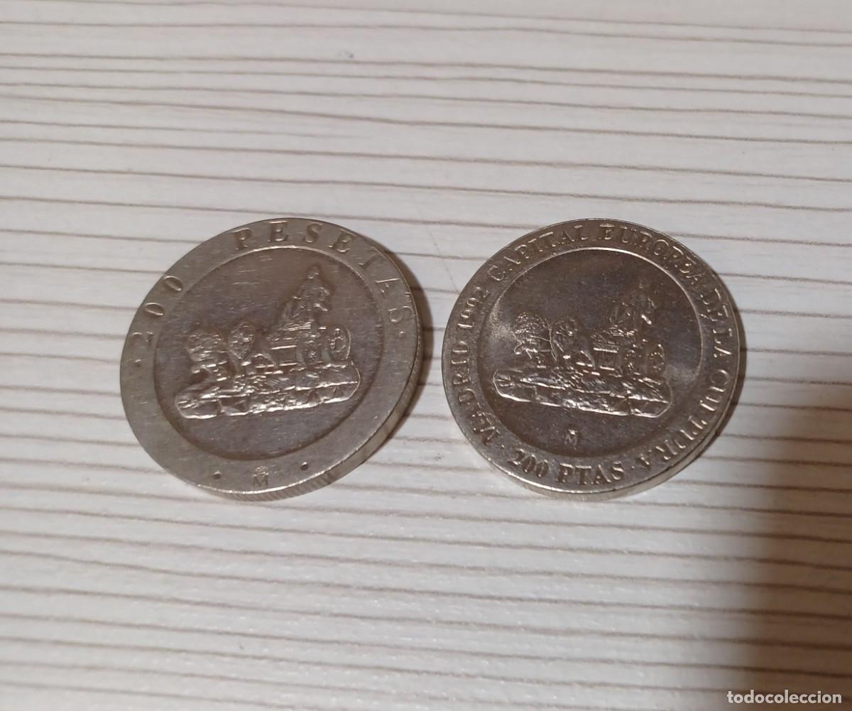 Monedas Juan Carlos I: monedas de 200 pesetas 1990 y 1991