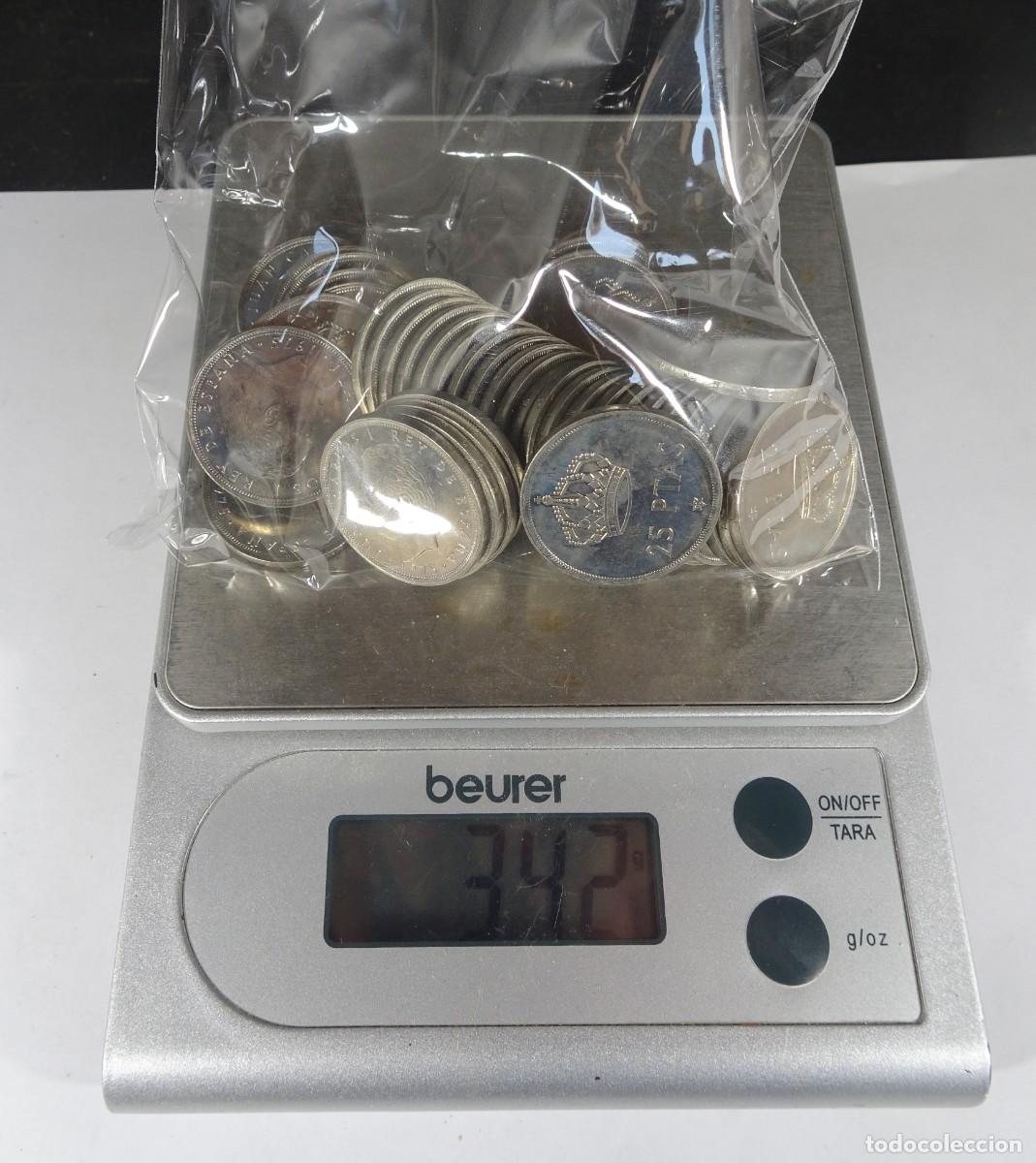 Moedas Juan Carlos I: LOTE 40 MONEDAS 25 PESETAS , 1975 ,VARIAS ESTRELLAS ,VER FOTOS