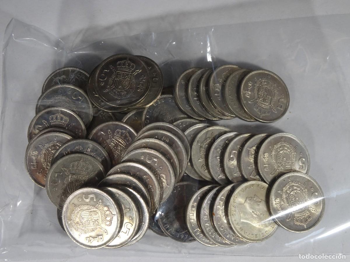 Monete Juan Carlos I: LOTE DE 50 MONEDAS 5 PESETAS 1975 ,VER FOTOS