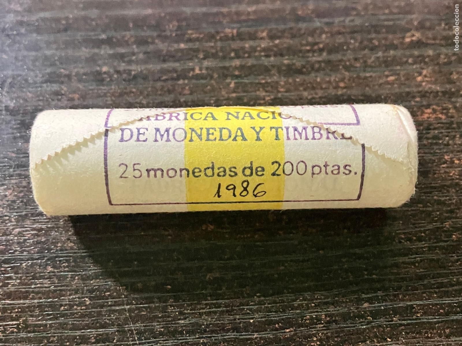 Monedas Juan Carlos I: Cartucho monedas Juan Carlos I - 25 monedas 200 pesetas 1986