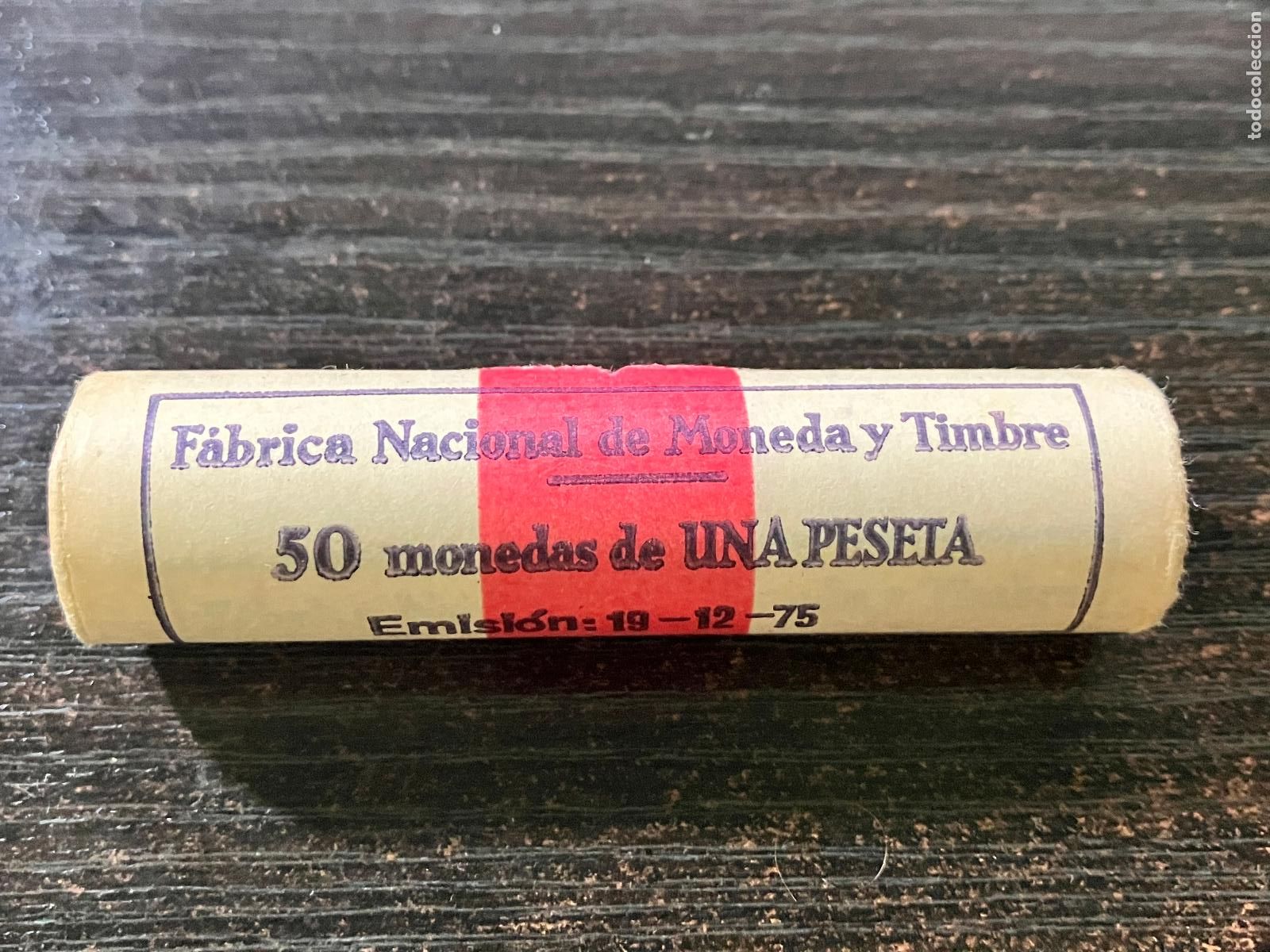 Monedas Juan Carlos I: Cartucho 50 monedas 1 peseta Juan Carlos I 1982