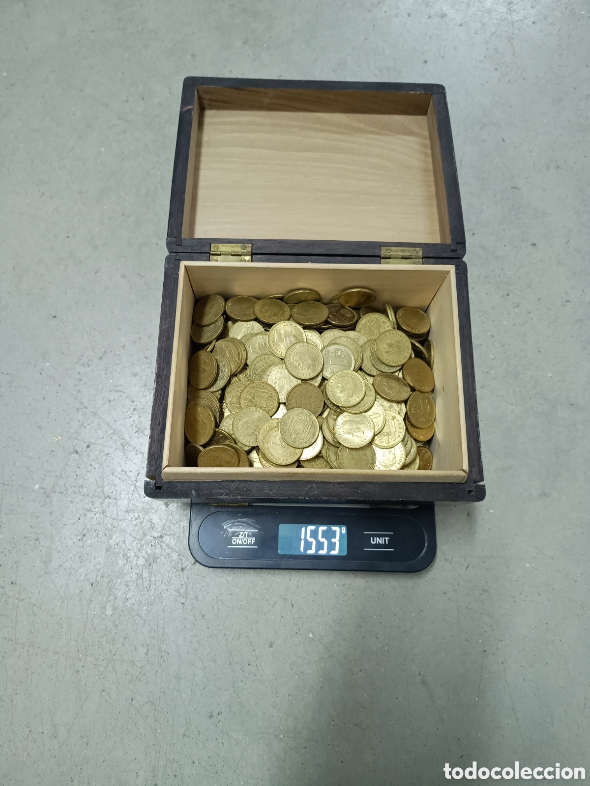 Moedas Juan Carlos I: LOTE 1550gr. DE 440 MONEDAS DE 1 PESETA BRONCE ALUMINIO - JUAN CARLOS I - DE 1976 A 1982