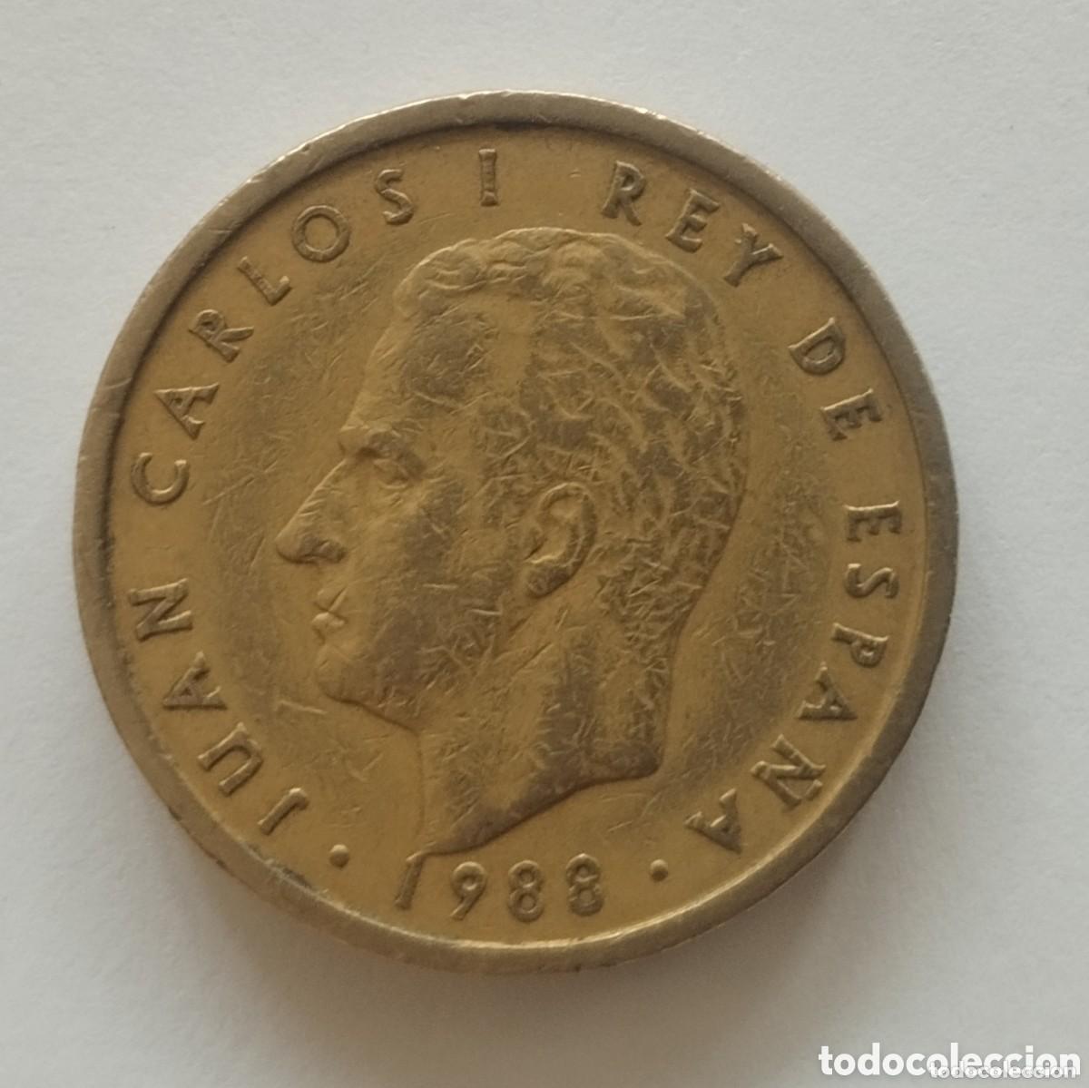 M&uuml;nzen unter Juan Carlos I: MONEDA DE 100 PESETAS JUAN CARLOS I 1988 (FOTO) FLOR DE LIS REVERSO