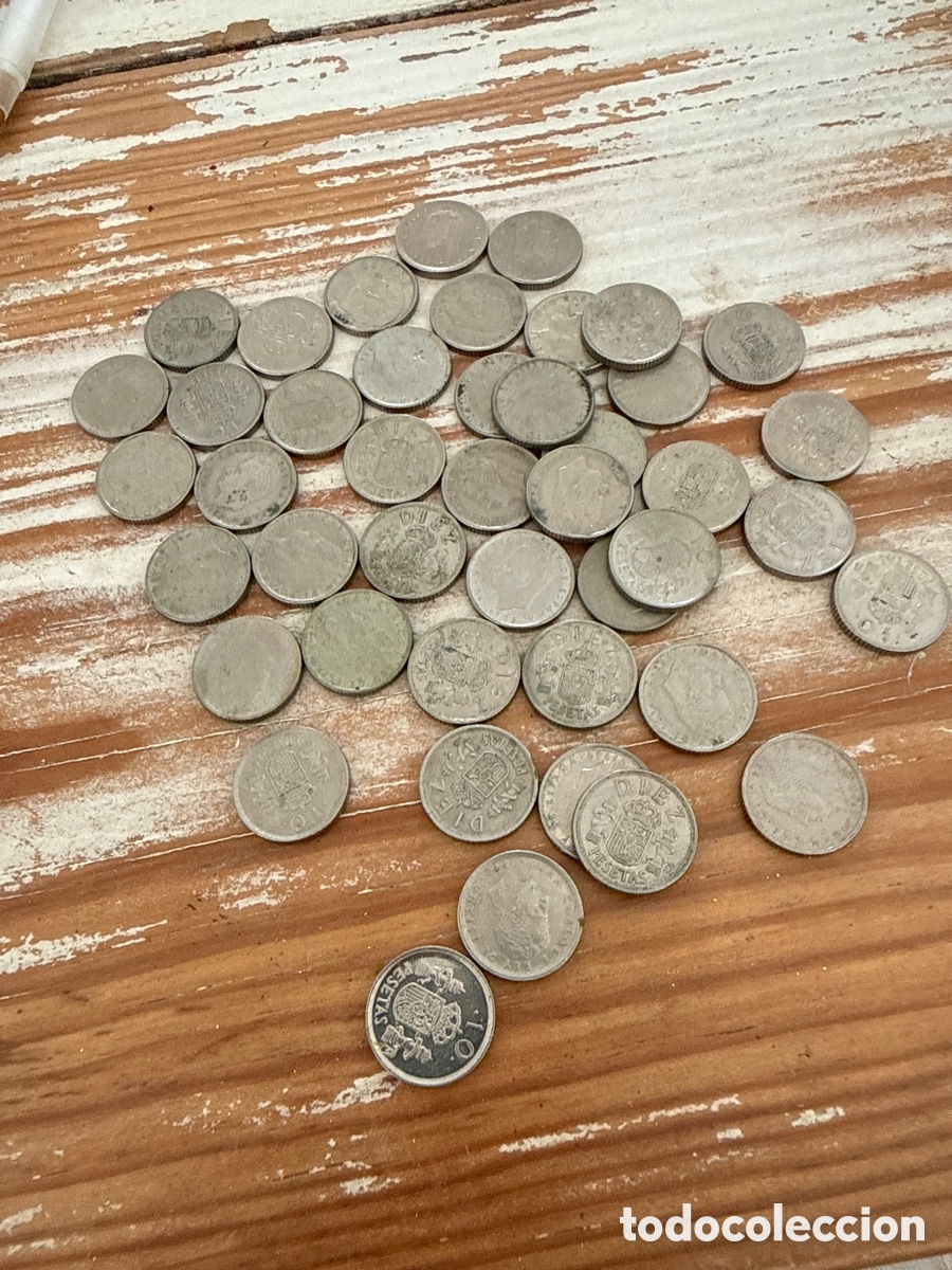 Monedas Juan Carlos I: 44 monedas de 10 pesetas - Foto 2
