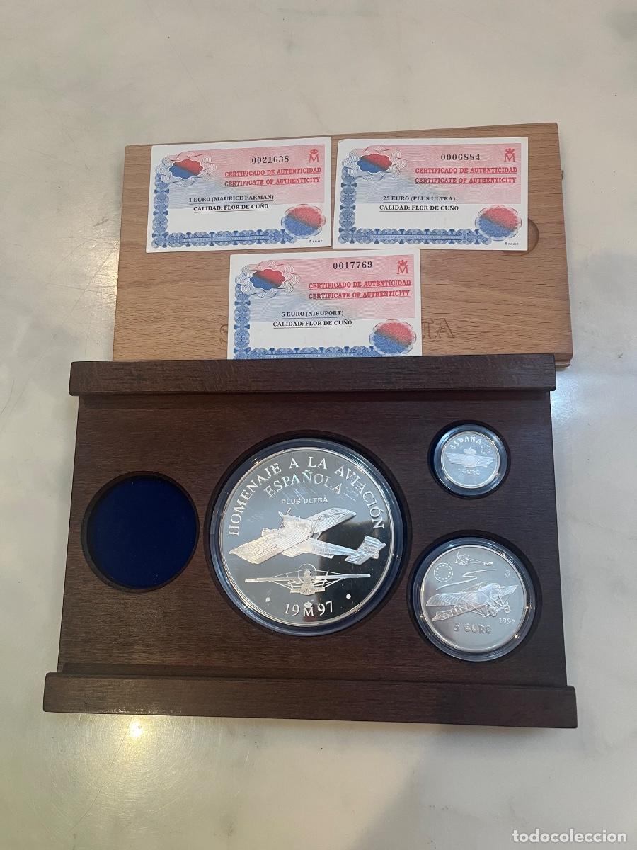 Monedas Juan Carlos I: Coleccion plata HOMENAJE A LA AVIACION ESPA&Ntilde;OLA
