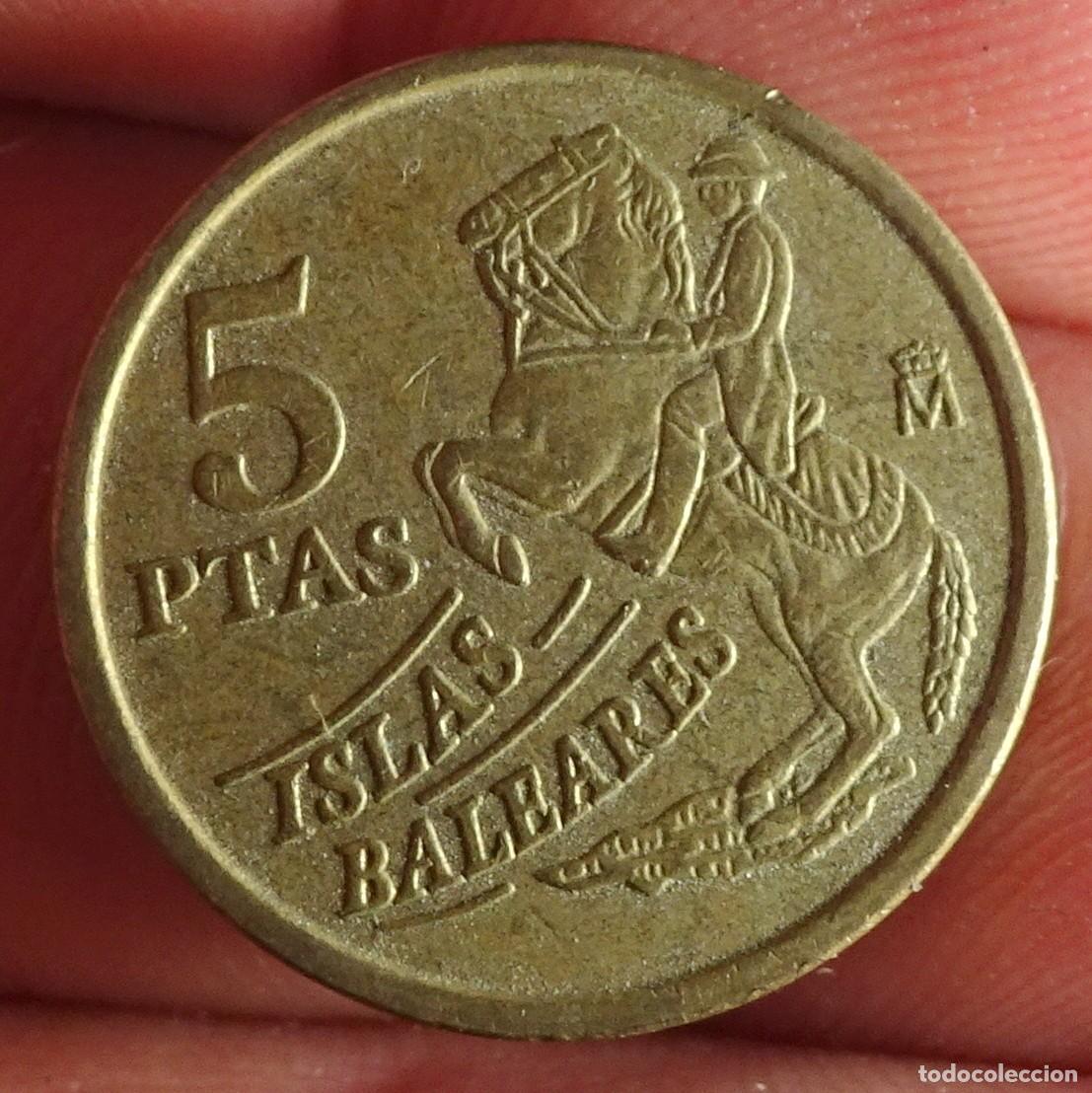 Monedas Juan Carlos I: MONEDA 5 PESETAS ISLAS BALEARES 1997, VER FOTOS