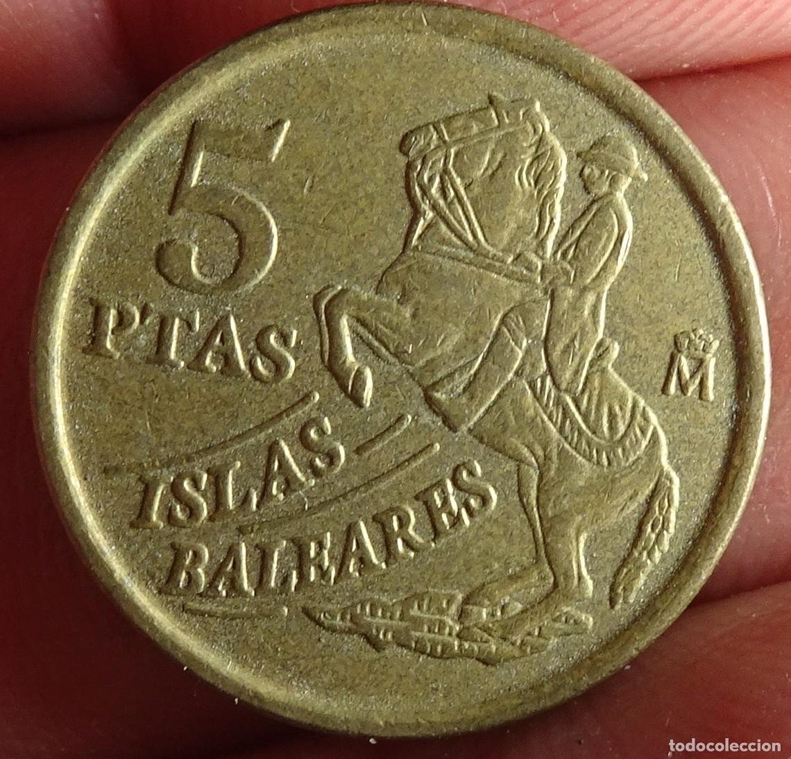 Monedas Juan Carlos I: MONEDA 5 PESETAS ISLAS BALEARES 1997, VER FOTOS