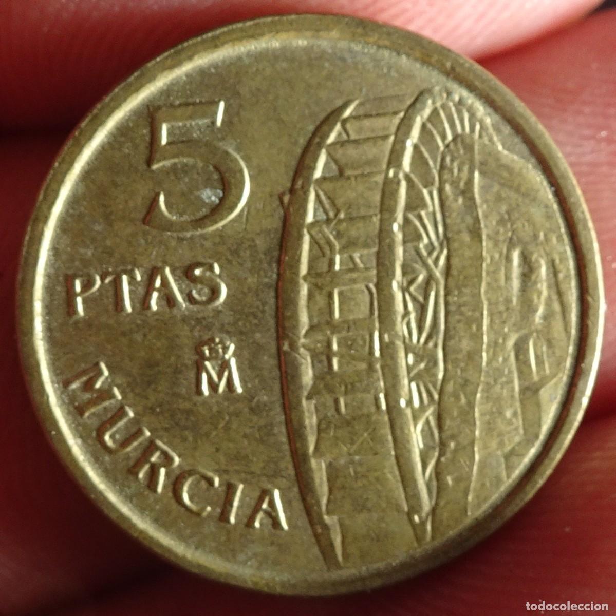 Monedas Juan Carlos I: MONEDA 5 PESETAS MURCIA 1999, VER FOTOS