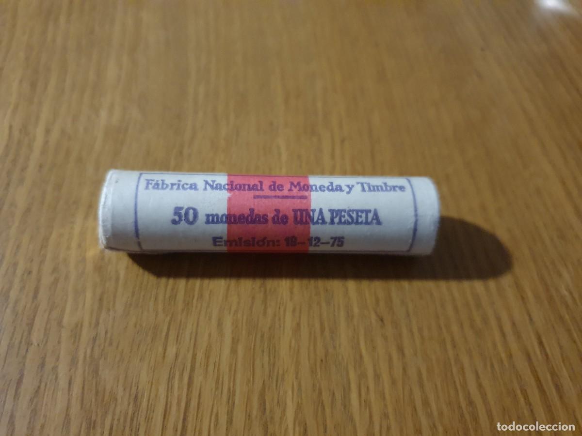 Monedas Juan Carlos I: Cartucho 1 peseta aluminio 1984 - 50 monedas SC