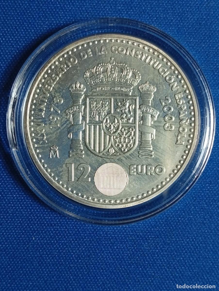 Monedas Juan Carlos I: Moneda de plata 925. de 12&euro; a&ntilde;o: 2003