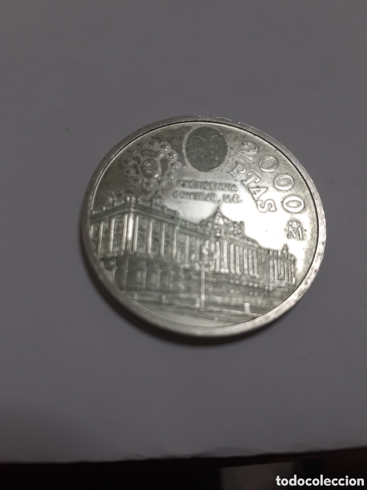 Monedas Juan Carlos I: Moneda de 2000 pesetas plata 1995 - Foto 2