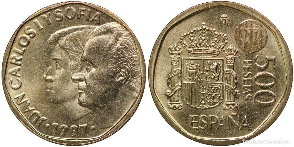 Monedas Juan Carlos I: C1997 MONEDA ESPA&Ntilde;A JUAN CARLOS 500 PESETAS 1997 SIN CIRCULAR