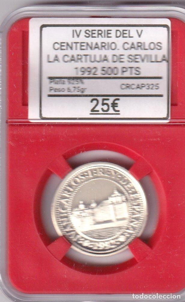 Monedas Juan Carlos I: CRCAP325 MONEDA IV SERIE V CENTENARIO CARLOS I LA CARTUJA SEVILLA 500 PESETAS 1992