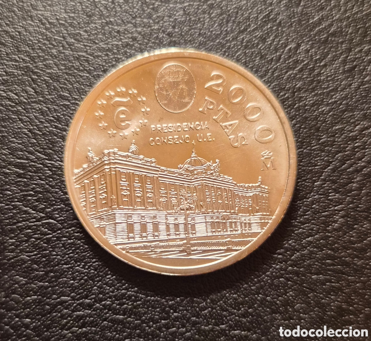 Monedas Juan Carlos I: 2000 pesetas 1995 juan carlos i &ndash; presidencia consejo uni&oacute;n europea &ndash; plata 925