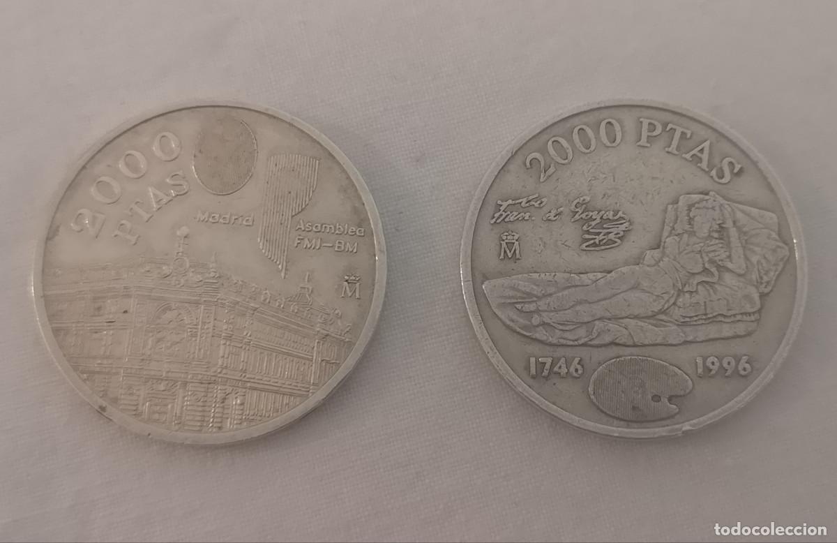 Monedas Juan Carlos I: LOTE 2 MONEDAS PLATA 2000 PESETAS