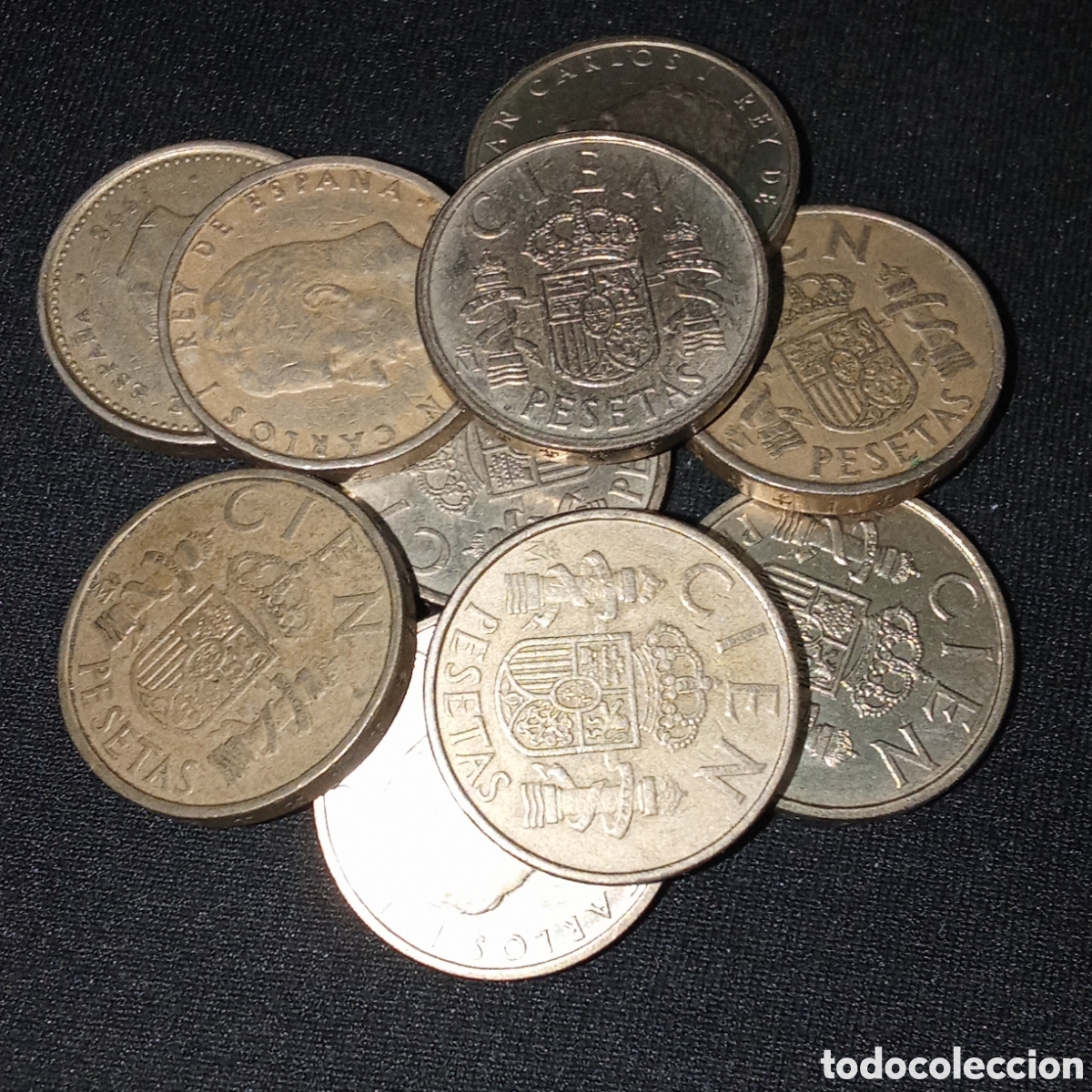 Monedas Juan Carlos I: Lote 10 monedas de 100 pesetas