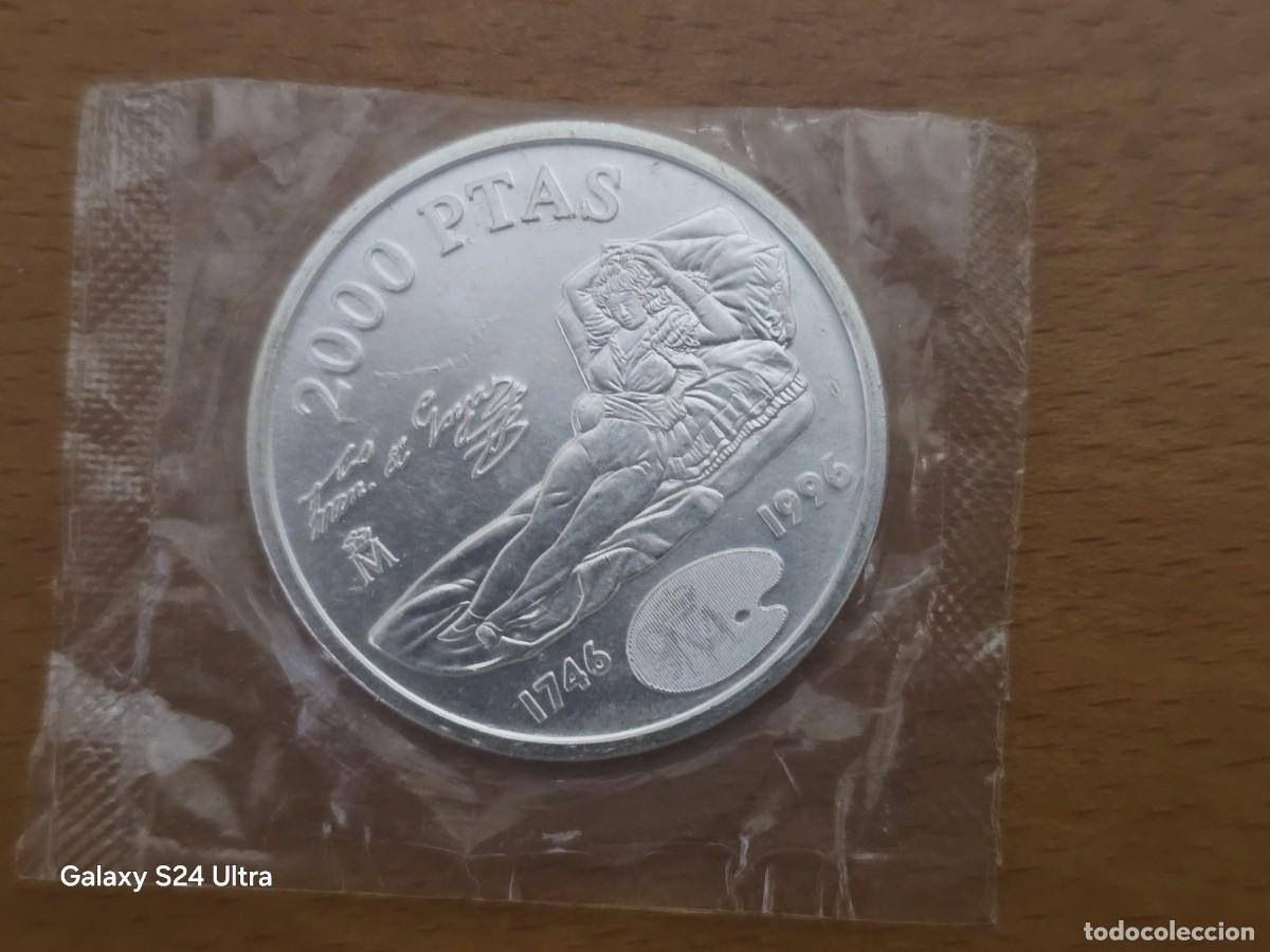 Monedas Juan Carlos I: 2000 PESETAS DE 1996...PLATA EN SU BOLSA ORIGINAL..SIN CIRCULAR...LM.S3021...LA DE LAS FOTOS