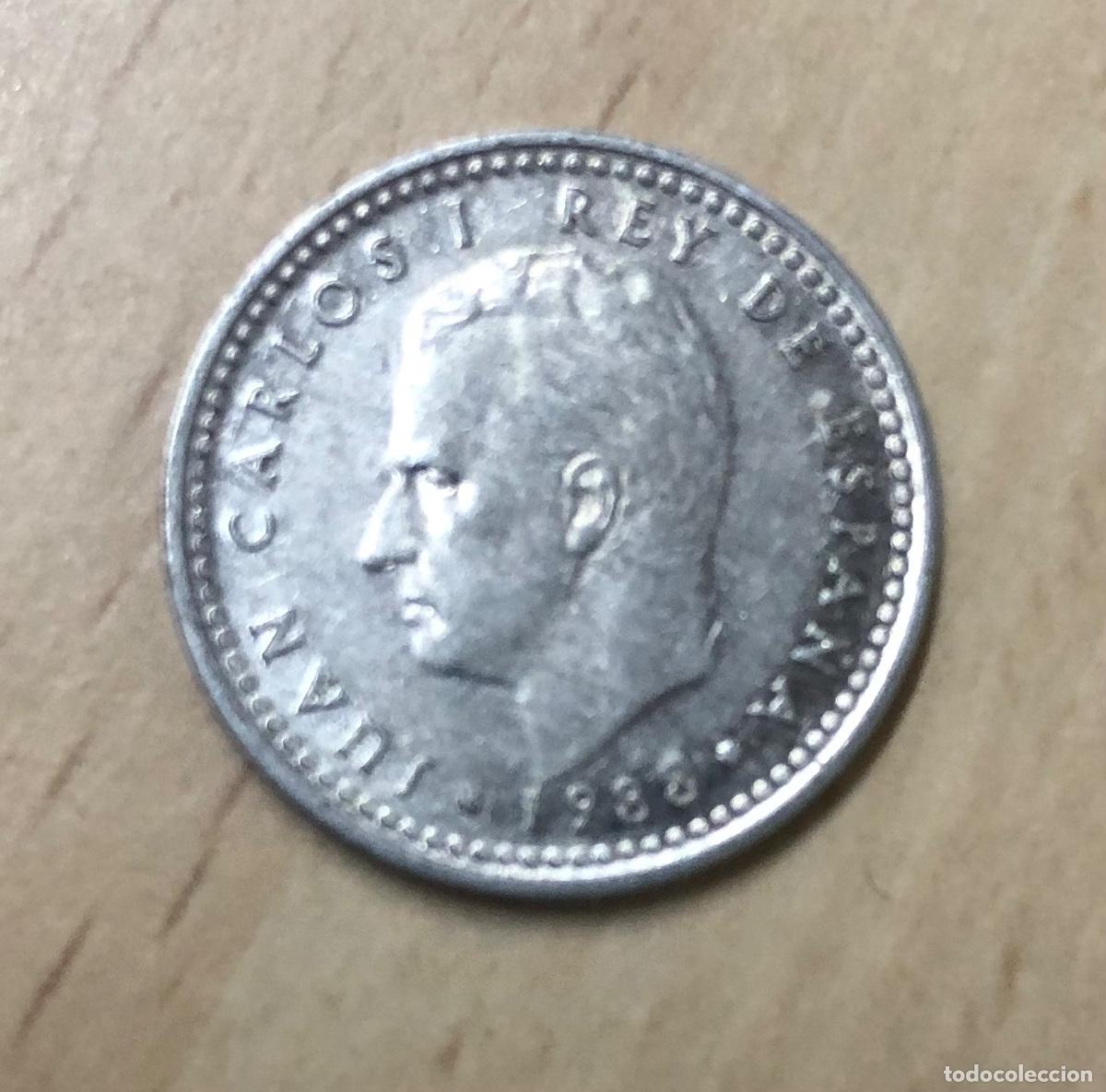 Monedas Juan Carlos I: MONEDA 1 PESETA REY JUAN CARLOS I DE ESPA&Ntilde;A . A&Ntilde;O : 1988